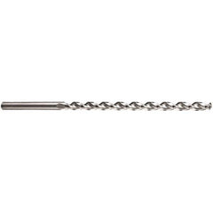Extra Length Drill Bit: 0.4331″ Dia, 130 °, Cobalt Bright Finish, 7.683″ Flute Length, Parabolic Flute, Straight-Cylindrical Shank, Series A976