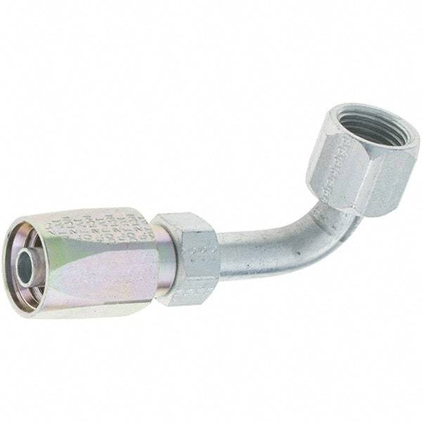 Eaton - Female JIC Steel Hydraulic Hose Female JIC 37° Swivel - -5 Hose Size, 5/16" Hose Diam - Apex Tool & Supply