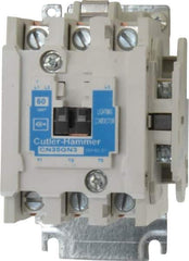 Eaton Cutler-Hammer - No Enclosure, 3 Pole, Electrically Held Lighting Contactor - 60 A at 480 V (Tungsten), 60 A at 600 V (Ballast or Mercury Vapor), 110 VAC at 50 Hz, 120 VAC at 60 Hz - Apex Tool & Supply