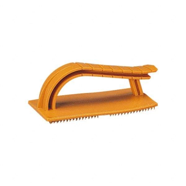 Standard Abrasives - 3-5/8" Wide Plastic Hand Pad Holder with Backing Pad Attachment - Compatible with Scouring Pads - Apex Tool & Supply