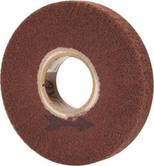 Made in USA - 6" Diam 220 Grit Aluminum Oxide Unmounted Flap Wheel - 2" Hole, 1" Wide, Density 7, Nonwoven, Grade Very Fine, 3,400 Max RPM - Apex Tool & Supply