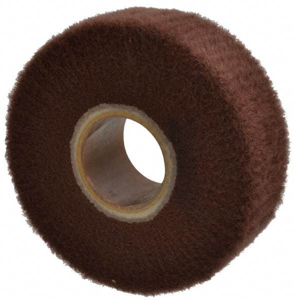 Made in USA - 6" Diam 220 Grit Silicon Carbide Unmounted Flap Wheel - 2" Hole, 2" Wide, Density 7, Nonwoven, Grade Very Fine, 3,400 Max RPM - Apex Tool & Supply
