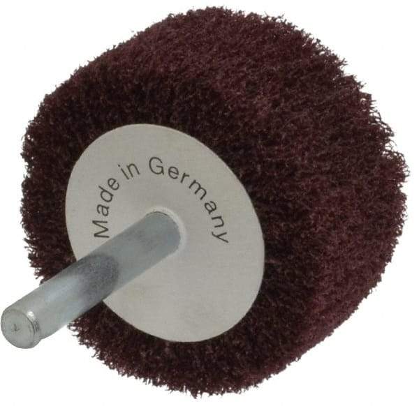 Value Collection - 2" Diam x 1" Face Width, Very Fine Aluminum Oxide Nonwoven Mounted Flap Wheel - 1/4" Shank Mount - Apex Tool & Supply