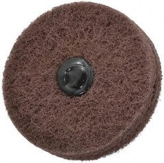 Standard Abrasives - 3" Diam, Medium Mounted Scrubber Buffing Wheel - 2 Ply, Very Fine Grade, 1/4" Shank Diam, 8,000 RPM - Apex Tool & Supply