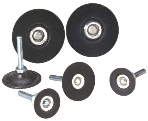Standard Abrasives - 3" Diam Quick-Change Disc Backing Pad - 1/4" Shank Diam, Soft Density, 12,000 RPM, SocAtt Compatible - Apex Tool & Supply