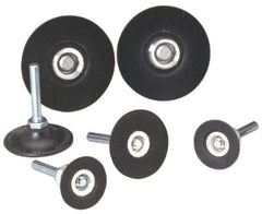 Standard Abrasives - 3" Diam Quick-Change Disc Backing Pad - 1/4" Shank Diam, Soft Density, 12,000 RPM, SocAtt Compatible - Apex Tool & Supply