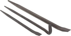 Mayhew - 3 Piece Line-Up & Rolling Head Pry Bar Set - Includes 14, 16 & 20" Lengths - Apex Tool & Supply