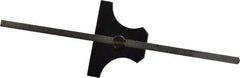 Value Collection - 0 to 6 Inch Rule Measurement Range, 15 to 45° Angle Measurement Range, Steel Depth and Angle Gage - 45° Angle Graduation, 1/32 Inch Rule Graduation - Apex Tool & Supply