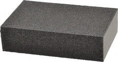 Made in USA - 2-3/4" Wide x 3-3/4" Long, Medium & Fine Grade Sanding Sponge - 60 & 100 Grit, 1" Thick - Apex Tool & Supply
