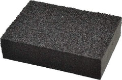 Made in USA - 2-3/4" Wide x 3-3/4" Long, Coarse & Medium Grade Sanding Sponge - 36 & 60 Grit, 1" Thick - Apex Tool & Supply