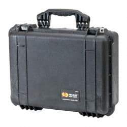 Pelican Products, Inc. - 6-23/32" Wide x 12-57/64" High, Clamshell Hard Case - Black, Polypropylene - Apex Tool & Supply