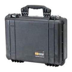 Pelican Products, Inc. - 15-49/64" Wide x 15-25/32" Deep x 7-13/32" High, Clamshell Hard Case - Black, Structural Resin - Apex Tool & Supply