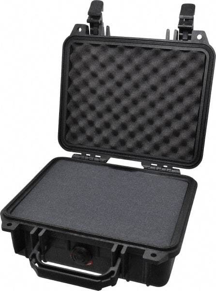 Pelican Products, Inc. - 9-11/16" Wide x 4-7/8" High, Clamshell Hard Case - Black, Structural Resin - Apex Tool & Supply