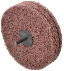 Standard Abrasives - 5" Diam, Medium Mounted Scrubber Buffing Wheel - Apex Tool & Supply