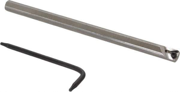 Seco - 0.29" Min Bore Diam, 4" OAL, 1/4" Shank Diam, STLD Indexable Boring Bar - TD.. 1.2 Insert, Screw Holding Method - Apex Tool & Supply