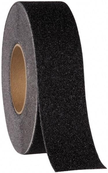 NMC - Black Solid Color Anti-Slip Vinyl Tape - 24" Wide x 60' Long x 0.05" Thick, Heavy/High Traffic - Apex Tool & Supply