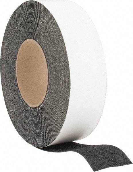 NMC - Black Solid Color Anti-Slip Vinyl Tape - 2" Wide x 60' Long x 0.05" Thick, Heavy/High Traffic - Apex Tool & Supply