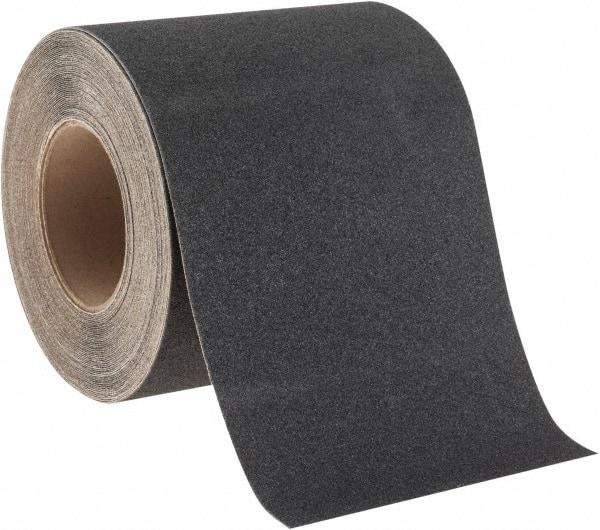 NMC - Black Solid Color Anti-Slip Vinyl Tape - 6" Wide x 60' Long x 0.02" Thick, General Traffic - Apex Tool & Supply