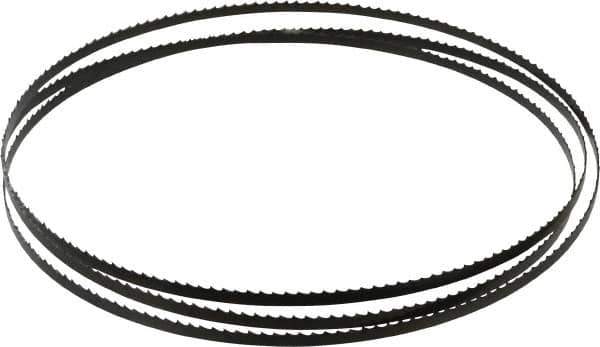 Disston - 6 TPI, 6' 8" Long x 1/4" Wide x 0.025" Thick, Welded Band Saw Blade - Carbon Steel, Toothed Edge, Raker Tooth Set, Flexible Back, Contour Cutting - Apex Tool & Supply