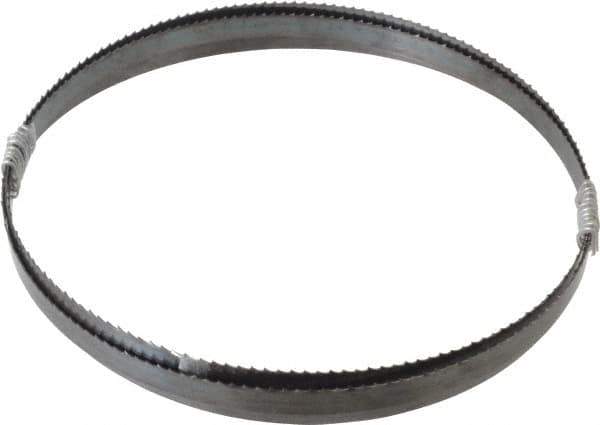 Disston - 6 TPI, 6' 9" Long x 1/2" Wide x 0.025" Thick, Welded Band Saw Blade - Carbon Steel, Toothed Edge, Raker Tooth Set, Flexible Back, Contour Cutting - Apex Tool & Supply