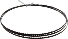 Disston - 4 TPI, 7' 9-1/2" Long x 1/4" Wide x 0.025" Thick, Welded Band Saw Blade - Carbon Steel, Toothed Edge, Raker Tooth Set, Flexible Back, Contour Cutting - Apex Tool & Supply