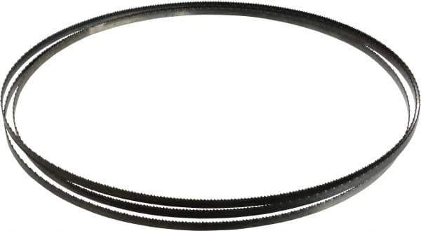Disston - 14 TPI, 7' 9" Long x 1/4" Wide x 0.025" Thick, Welded Band Saw Blade - Carbon Steel, Toothed Edge, Raker Tooth Set, Flexible Back, Contour Cutting - Apex Tool & Supply