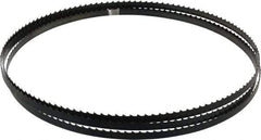 Disston - 4 TPI, 7' 9-1/2" Long x 3/8" Wide x 0.025" Thick, Welded Band Saw Blade - Carbon Steel, Toothed Edge, Raker Tooth Set, Flexible Back, Contour Cutting - Apex Tool & Supply