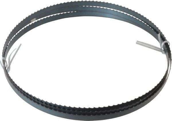 Disston - 4 TPI, 7' 9-1/2" Long x 1/2" Wide x 0.025" Thick, Welded Band Saw Blade - Carbon Steel, Toothed Edge, Raker Tooth Set, Flexible Back, Contour Cutting - Apex Tool & Supply