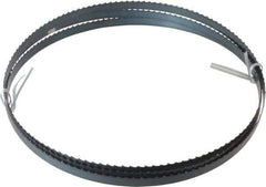 Disston - 4 TPI, 7' 9-1/2" Long x 1/2" Wide x 0.025" Thick, Welded Band Saw Blade - Carbon Steel, Toothed Edge, Raker Tooth Set, Flexible Back, Contour Cutting - Apex Tool & Supply
