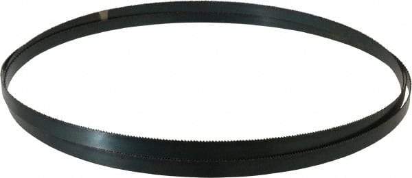 Disston - 14 TPI, 10' Long x 1/2" Wide x 0.025" Thick, Welded Band Saw Blade - Carbon Steel, Toothed Edge, Raker Tooth Set, Flexible Back, Contour Cutting - Apex Tool & Supply