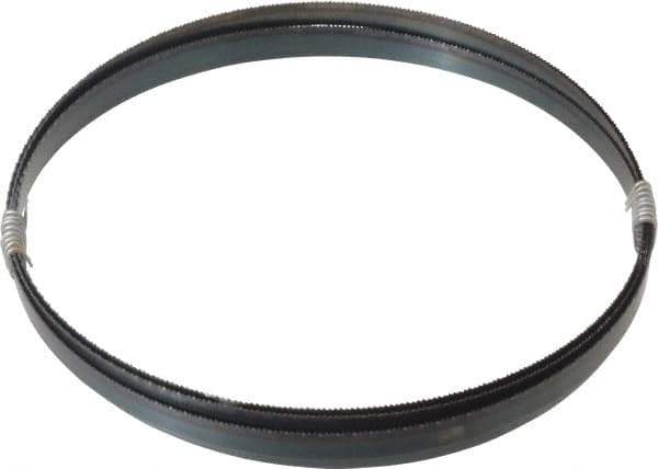 Disston - 14 TPI, 12' Long x 1/2" Wide x 0.025" Thick, Welded Band Saw Blade - Carbon Steel, Toothed Edge, Raker Tooth Set, Flexible Back, Contour Cutting - Apex Tool & Supply