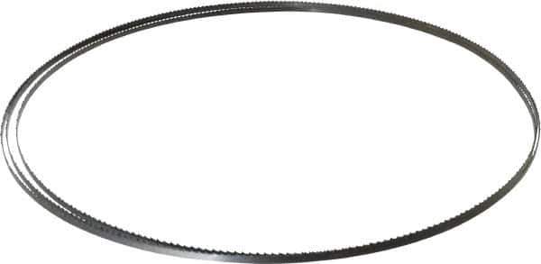 Disston - 6 TPI, 12' 6" Long x 1/4" Wide x 0.025" Thick, Welded Band Saw Blade - Carbon Steel, Toothed Edge, Raker Tooth Set, Flexible Back, Contour Cutting - Apex Tool & Supply
