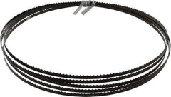 Disston - 6 TPI, 12' 6" Long x 1/4" Wide x 0.025" Thick, Welded Band Saw Blade - Carbon Steel, Toothed Edge, Raker Tooth Set, Flexible Back, Contour Cutting - Apex Tool & Supply
