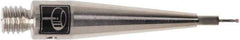 Renishaw - 0.0197 Inch Ball Diameter, Carbide Stem, M3 Thread, Ruby Point Ball Tip CMM Stylus - 0.0787 Inch Working Length, 0.02 Inch Stem Diameter, 0.8268 Inch Overall Length - Apex Tool & Supply