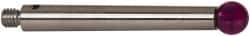 Renishaw - 0.1969 Inch Ball Diameter, Stainless Steel Stem, M3 Thread, Ruby Point Ball Tip CMM Stylus - 1.2205 Inch Working Length, 0.1378 Inch Stem Diameter, 1.2205 Inch Overall Length - Apex Tool & Supply