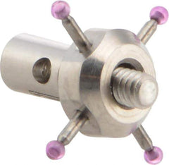 Renishaw - 0.04 Inch Ball Diameter, Carbide Stem, M2 Thread, Ruby Point Ball Tip CMM Stylus - 0.028 Inch Stem Diameter, 7.5 mm Overall Length - Apex Tool & Supply