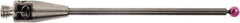 Renishaw - 0.0591 Inch Ball Diameter, Carbide Stem, M2 Thread, Ruby Point Ball Tip CMM Stylus - 0.8858 Inch Working Length, 0.0394 Inch Stem Diameter, 1.1811 Inch Overall Length - Apex Tool & Supply
