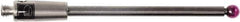 Renishaw - 0.0787 Inch Ball Diameter, Carbide Stem, M2 Thread, Ruby Point Ball Tip CMM Stylus - 0.8858 Inch Working Length, 0.0591 Inch Stem Diameter, 1.1811 Inch Overall Length - Apex Tool & Supply
