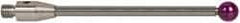 Renishaw - 0.1969 Inch Ball Diameter, Carbide Stem, M2 Thread, Ruby Point Ball Tip CMM Stylus - 1.9685 Inch Working Length, 0.0984 Inch Stem Diameter, 1.9685 Inch Overall Length - Apex Tool & Supply