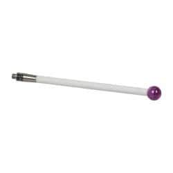 Renishaw - 0.1969 Inch Ball Diameter, Ceramic Stem, M2 Thread, Ruby Point Ball Tip CMM Stylus - 1.9685 Inch Working Length, 0.0984 Inch Stem Diameter, 1.9685 Inch Overall Length - Apex Tool & Supply