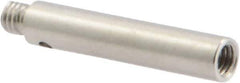 Renishaw - M3 Female and Male Connection, 0.1575 Inch Stem Diameter, Stainless Steel, CMM Stylus Extension - 0.7874 Inch Overall Length, For Use with M3 Threaded Stylus Range - Apex Tool & Supply