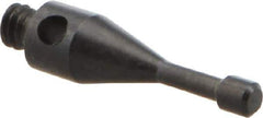 Renishaw - 0.06 Inch Ball Diameter, Silver Steel Stem, M2 Thread, Steel Point Disc Tip CMM Stylus - 0.0492 Inch Working Length, 0.0394 Inch Stem Diameter, 0.4232 Inch Overall Length - Apex Tool & Supply