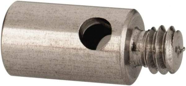 Renishaw - M2 Female and Male Connection, 0.1181 Inch Stem Diameter, Stainless Steel, CMM Stylus Extension - 0.1969 Inch Overall Length, For Use with M2 Threaded Stylus Range - Apex Tool & Supply