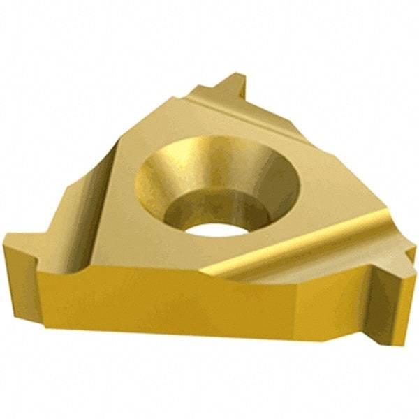 Iscar - 27UIR Internal Right Hand 3 American Buttress Laydown Threading Insert - Grade IC908, TiAlN Coated Carbide, 15.88mm Inscribed Circle - Apex Tool & Supply