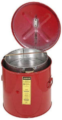 Justrite - Bench Top Solvent-Based Parts Washer - 6 Gal Max Operating Capacity, Steel Tank, 14-1/4" High x 15-5/8" Wide - Apex Tool & Supply