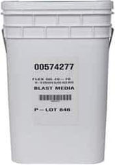 Made in USA - Coarse/Medium Grade Crushed Glass - 40 to 70 Grit, 50 Lb Pail - Apex Tool & Supply