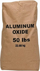 Made in USA - Medium Grade Angular Aluminum Oxide - 120 Grit, 9 Max Hardness, 50 Lb Box - Apex Tool & Supply