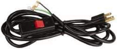 Gast - 1/3 HP Power Cord Assembly with Switch - 10 Ft. Long, 115-1 Voltage - Apex Tool & Supply