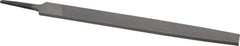 Value Collection - 10" Long, Bastard Cut, Lathe American-Pattern File - Single Cut, 1/4" Overall Thickness, Tang - Apex Tool & Supply