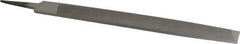 Value Collection - 14" Long, Bastard Cut, Lathe American-Pattern File - Single Cut, 5/16" Overall Thickness, Tang - Apex Tool & Supply